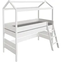 Paidi Spielbett Tiny House 90 x 200 cm Buche lackiert weiß