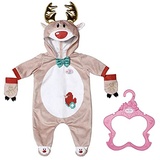 BABY born® BABY born Rentier Onesie, Rentier-Kostüm für 43 cm Puppen, Einteiler mit Rentiergeweih und Handschuhen, 831700 Zapf Creation