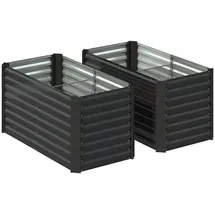 Outsunny Hochbeet 120 x 60 x 60 cm Grau
