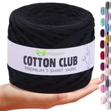 MeriWoolArt® Premium Baumwolle zum Häkeln und Makramee, 10 mm x 110 m Qualität Baumwollgarn, T-Shirt Garn für Handtasche, Teppiche, Pflanzenkörbe, Wurfkissen und Makramee-Wandbehang oder Geschenkband