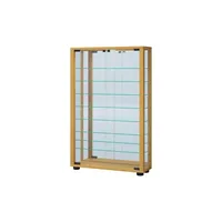 VCM Vitrosa Mini mit Spiegel, inkl. LED-Beleuchtung, buche