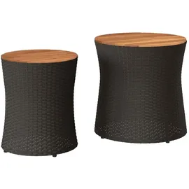 vidaXL Gartentisch 53,7 x 52,4 x 51,5 cm Schwarz