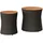 vidaXL Gartentisch 53,7 x 52,4 x 51,5 cm Schwarz