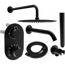 Mexen Kai DR70 Unterputz-Badewannen-/Brausegarnitur Schwarz 77602DR70301-70