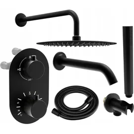 Mexen Kai DR70 Unterputz-Badewannen-/Brausegarnitur Schwarz 77602DR70301-70