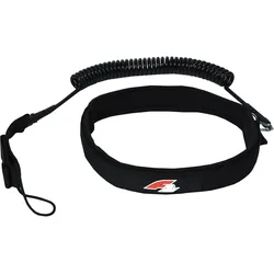 F2   Stand Up Paddling Leash Hüft Coiled Leash   Schwarz 2024/25 200 CM