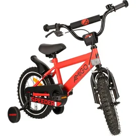 AMIGO Speeder 14" RH 24 cm rot/schwarz Rücktrittbremse
