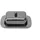 Echtwerk Butterdose Schwarz Hochglanz, Metall, 12.2x7.0x18.5 cm