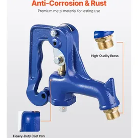 Vevor Hofhydrant komplette Kopfbaugruppe G 1 Zoll G 3/4 blau