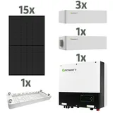 Longi Solar Solarmodul-Set LR5-54HPM-405M Full Black  (Nennleistung: 6.075 W, L x B x H: 3 x 172,2 x 113,4 cm, 15 Stk.)