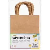 Folia Papier-Tragetaschen M braun 18,0 x 21,0 cm, 20 St.