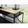 SalesFever Schreibtisch BxT: 132 x 55 cm, MDF/Metall/Kunststoff | beige