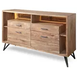 Wolf Möbel HUDSON Kommode 2 Türen/2 Schublade 4 Ablagen/Licht /soft-close WOLF MÖBEL