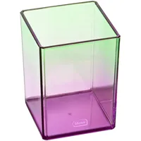IDENA Stiftehalter Bicolor lila grün 7,5 x 7,5 x