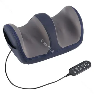 LOVONLIVE Fußmassagegerät Elektrisches Fußmassagegerät mit Wärme Knet Luft & 3 Intensitäten, 1-teiliges Fußmassagegerät-Set für sofortige Anwendung zu Hause, Komplett-Set mit Fußmassagegerät, Netzteil und ausführlicher Anleitung, 3-in-1 Funktion mit Infrarotwärme, Knettechnik und Luftdruck blau|grau
