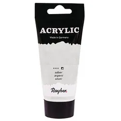 Rayher Acrylic Acrylfarben silber 75,0 ml