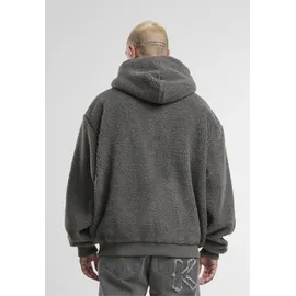 Karl Kani Varsity Teddy Zip Hoodie", - grau,