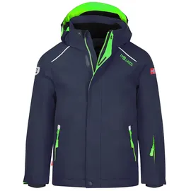 TROLLKIDS Holmenkollen Pro Jacke - Navy / Green - 98 cm