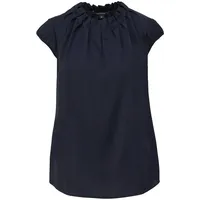Comma, comma Satinbluse mit Raffung