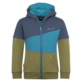 TROLLKIDS Sweatjacke Alesund in Khaki/ Blau | Gr.: 92