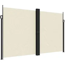 furnicato Seitenmarkise 200 x 600 cm Creme Polyester
