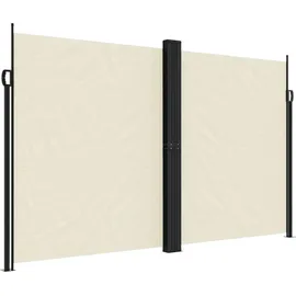 furnicato Seitenmarkise 200 x 600 cm Creme Polyester