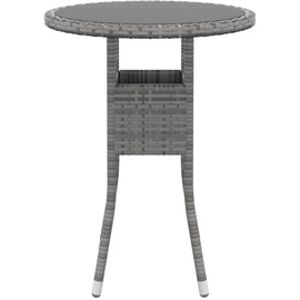vidaXL 5-tlg. Garten-Lounge-Set Poly Rattan Grau