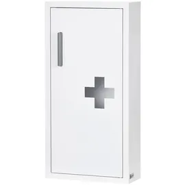 kleankin Medizinschrank-30L x 12B x 60H cm-Weiß - Weiss