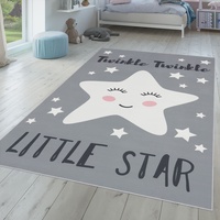 TT Home Kinderteppich Teppich Kinderzimmer Junge Mädchen Spielteppich Baby Modern, Farbe: Grau 2, Größe:120x160 cm