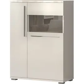 OTTO home Highboard Piano Vitrine 123 x 90 x 40,2 cm Beige