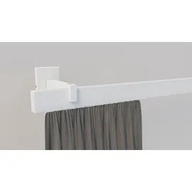 INDEKO Gardinenstange INDEKO "Bern", weiß, L:200cm, Aluminium, Gardinenstangen, Innenlauf Komplett-Set inkl. Gleitern und Montagematerial