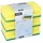 Papstar 42 Topfreiniger, Schwamm Jumbo eckig 4,1 cm x 14,8 cm x 8,5 cm gelb/grün mit Griffrille, kratzend