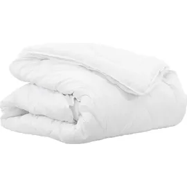 vidaXL 2-in-1 Bettdecke Weiß 220 x 200 x 10 cm Polyester