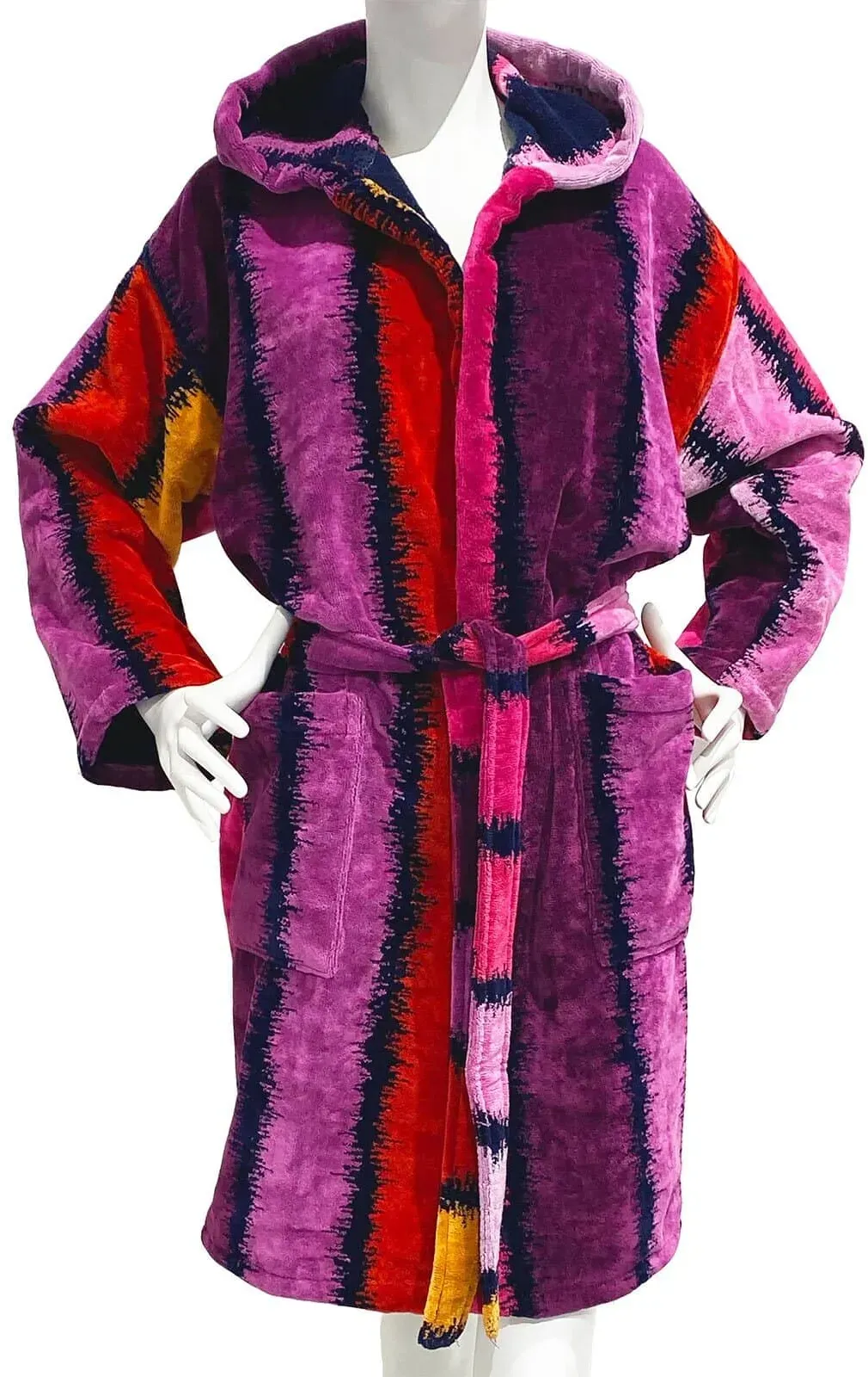 Carrara Damen Frottier Bademantel Rodi S | fuchsia - pink;lila