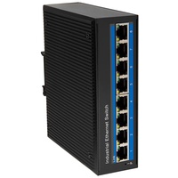 Logilink NS203 - Industrieller Gigabit Ethernet Switch, 8-Port 10/100/1000