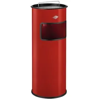 Wesco 150601-02 Kombi-Ascher aus Stahl, 30 l rot