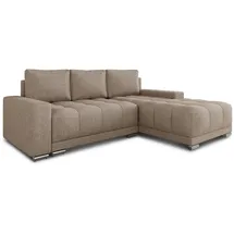 Sofnet Eckcouch Beige 5-Sitzer