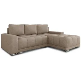 Sofnet Eckcouch Beige 5-Sitzer