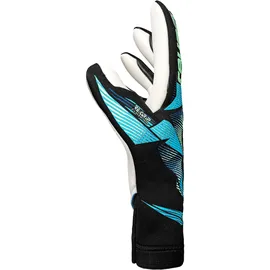 Reusch Torwarthandschuhe Attrakt RE:GRIP Strapless Schwarz/Hellblau 7,5