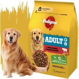 PEDIGREE Adult Trockenfutter Rind und Gemüse 3 x 2,6 kg