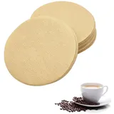 CENSIVI 200 Stück Kaffeefilter Paper - 64 mm Kaffee Filterpapier Rund Ungebleichter Kaffee Espresso Papierfilter Wegwerf Kaffeefilter Ersatzfilter