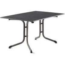 Sieger Boulevard-Klapptisch mit vivodur-Platte 140 x 90 x 73 cm eisengrau/schieferdekor anthrazit