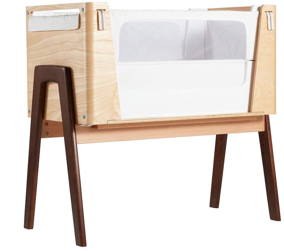 Gaia Baby Hera Beistellbett, Farbe: Nature/Walnut