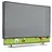kwmobile 43" TV Abdeckung Indoor - Fernseher Hülle Bildschirmschutz Abdeckung - TV Bildschirm Staubschutzhülle - Fernsehabdeckung - Hellgrau