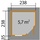 Weka Fides 1 2,80 x 2,80 m anthrazit