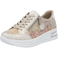 Rieker Damen N8103 Schnürschuhe, Beige, 39 EU