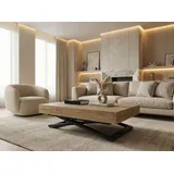 WFL GROUP Cavetta U 120 x 76 x 80 cm braun/schwarz