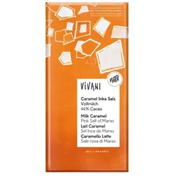 Vivani Caramel Inka Salz Schokolade mit Kokosblütenzucker bio