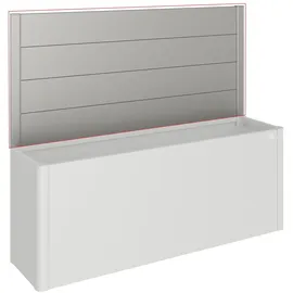 Biohort Sichtschutz Hochbeet 398,3 x 91 x 4 cm Quarzgrau-Metallic
