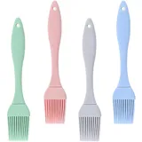 4 Stück Backpinsel Silikon, Küche Grillpinsel Silikonpinsel Backpinsel Küchenpinsel Silikonpinsel Küche Backpinsel Silikon Pinsel Backen Grillpinsel ölpinsel Küche für Backen Grillen Kochen